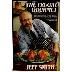 The Frugal Gourmet Jeff Smith Signed Inscribed Cookbook HC DJ 1980s TV Chef